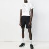 Diagonal Eagle-trykk, kort ermet, hvit