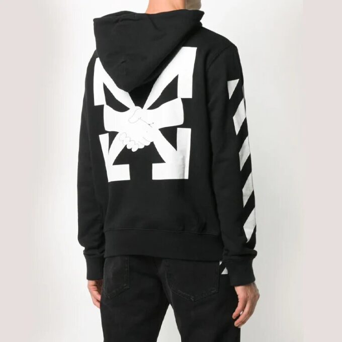 Diagonal striper, herre-logo, langermet genser