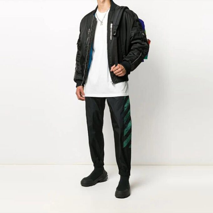 Diagonal striper, joggebukse for menn