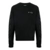 Diagonal striper Logo Pullover Herre Svart