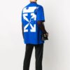 Double Arrow Applique T-skjorte for menn, blå