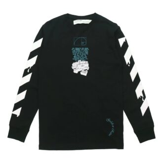 Dripping Arrows Logo Arrow Printing Langermet Svart