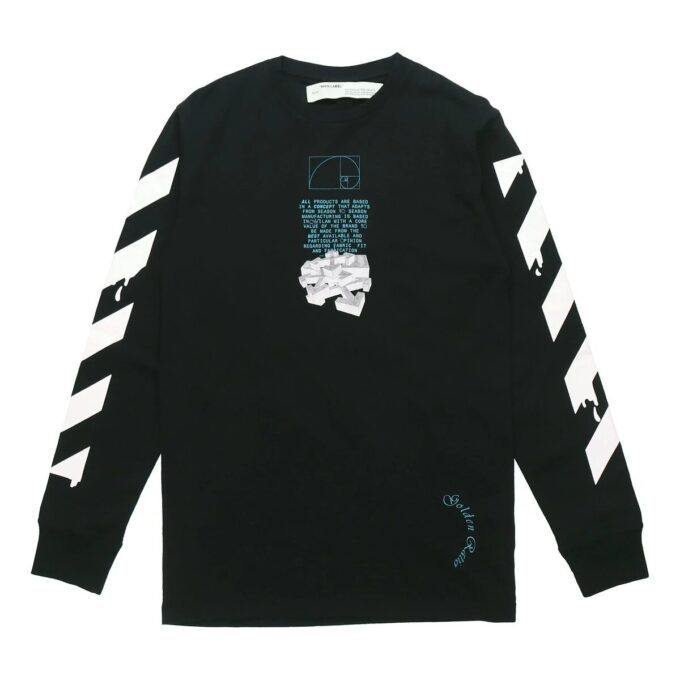 Dripping Arrows Logo Arrow Printing Langermet Svart