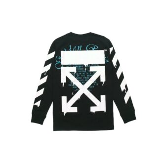 Dripping Arrows Logo Arrow Printing Langermet Svart
