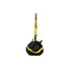 Duffelbag i nylon med industriell stropp «Black Yellow»