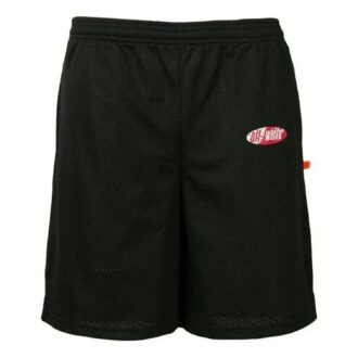 Elastisk linning med logotrykk, Shorts-versjon, svart