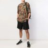 Elastisk linning med logotrykk, Shorts-versjon, svart