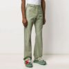 Enfarget designbukser, slim fit-versjon