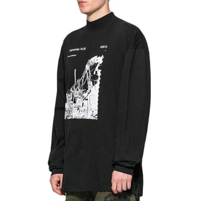 Factory Mock Neck T-skjorte «Svart»