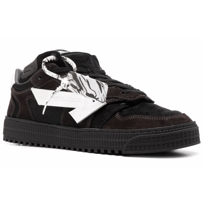 Floating Arrow Low-Top Sneakers «Black White»