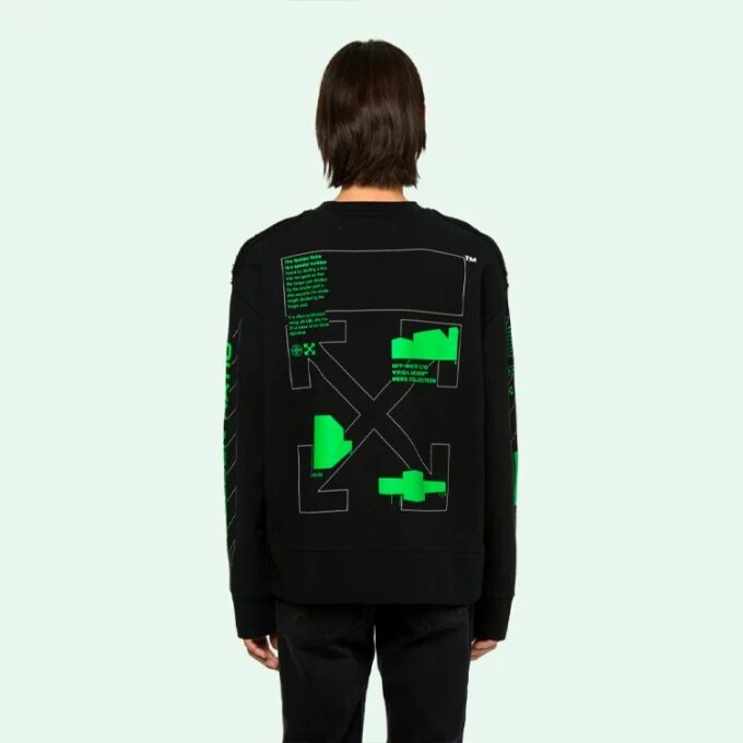 Fluorescerende Arrows, skisse, herre-logo-genser