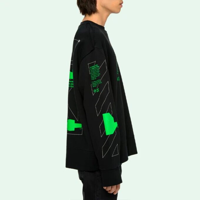Fluorescerende Arrows, skisse, herre-logo-genser