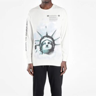 Frihetsgudinnen-T-skjorte «Black White Blue»