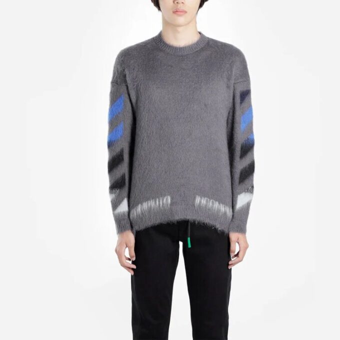 FW19 Arrow Mohair-genser for menn, grå