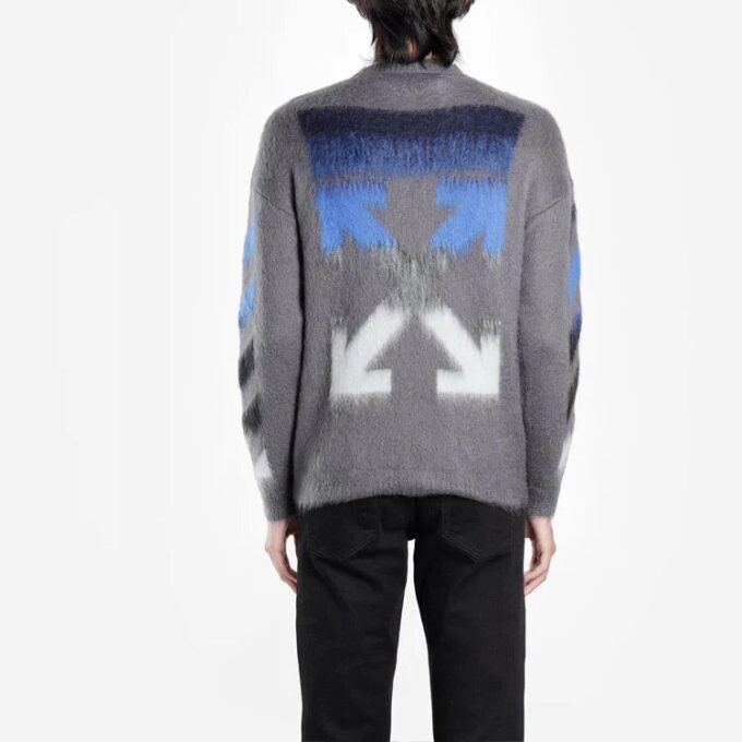 FW19 Arrow Mohair-genser for menn, grå
