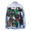 FW19 Doodle Denim-skjorte for menn, blå