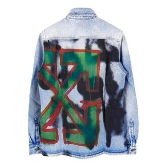 FW19 Doodle Denim-skjorte for menn, blå