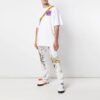 FW19 Shape Of Oversized Printing kortærmet T-skjorte for menn, hvit