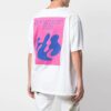 FW19 Shape Of Oversized Printing kortærmet T-skjorte for menn, hvit