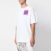 FW19 Shape Of Oversized Printing kortærmet T-skjorte for menn, hvit