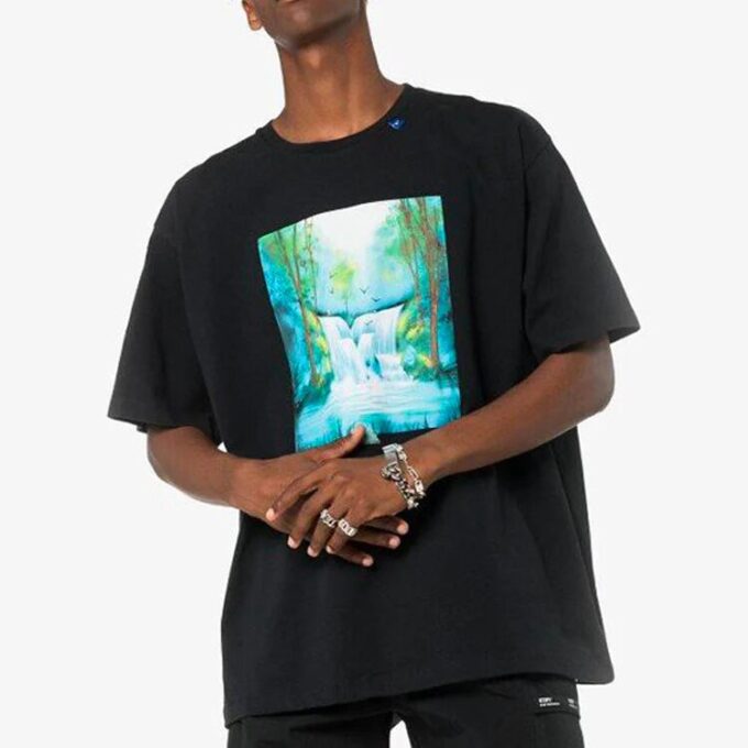 FW19 Waterfall S/S Over TeeSvart Flerfarget