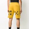 FW20 Arrows-shorts med piletrykk for menn, gul