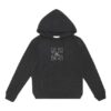 FW20 Brodert hettegenser for menn, svart