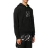 FW20 Brodert hettegenser for menn, svart