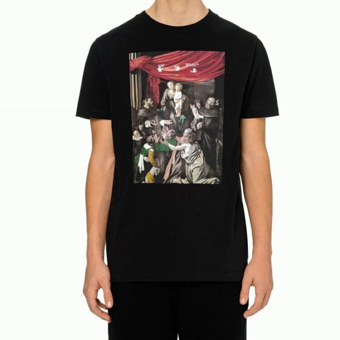 FW20 Caravag-maleri, kort ermet, slim