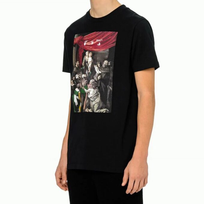 FW20 Caravag-maleri, kort ermet, slim
