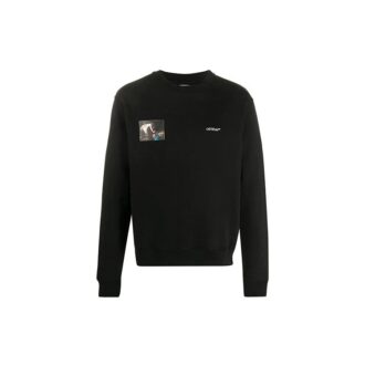 FW20 Caravaggio Angel-genser med trykk for menn, svart