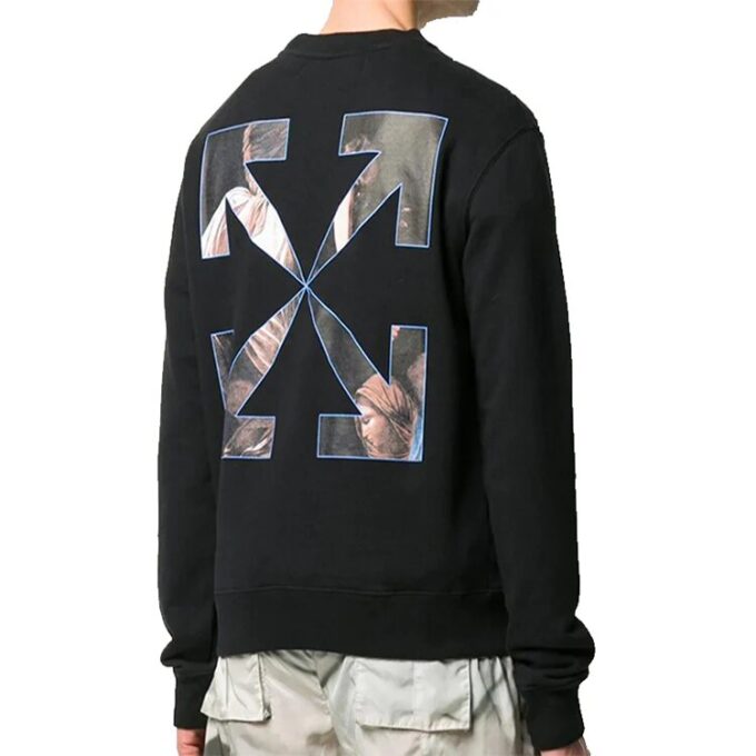 FW20 Caravaggio Angel-genser med trykk for menn, svart
