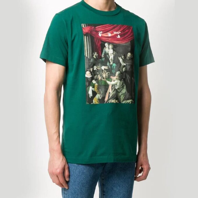 FW20 Caravaggio-trykk, herre, grønn
