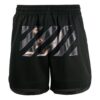 FW20 Caravaggio-trykk sportsshorts menn svart