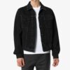 FW20 Denimjakke med piltrykk for menn, svart