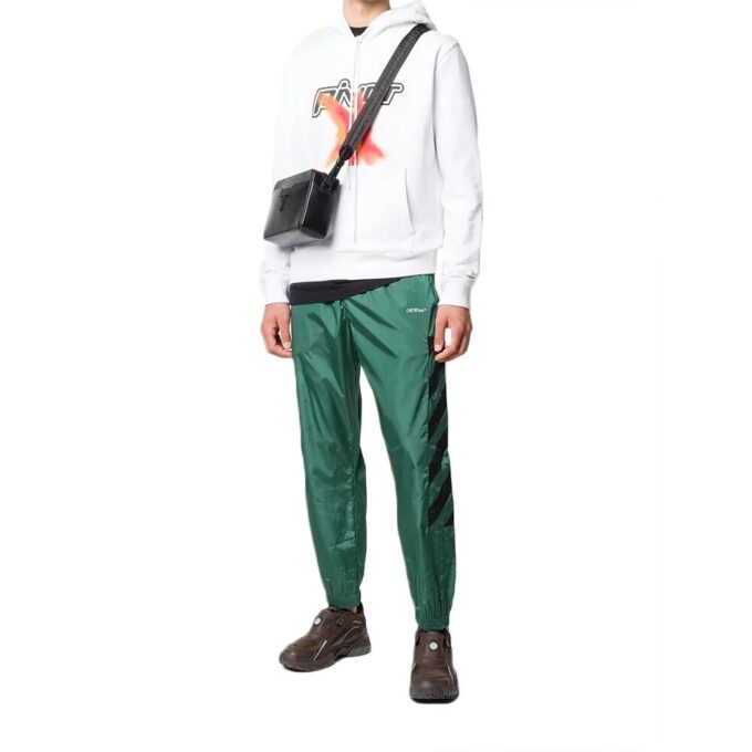 Fw20 Diagonal Stripes Embroidery herre-joggebukse