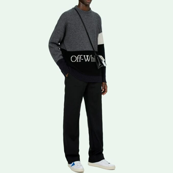 FW20-genser med logotrykk for menn, grå