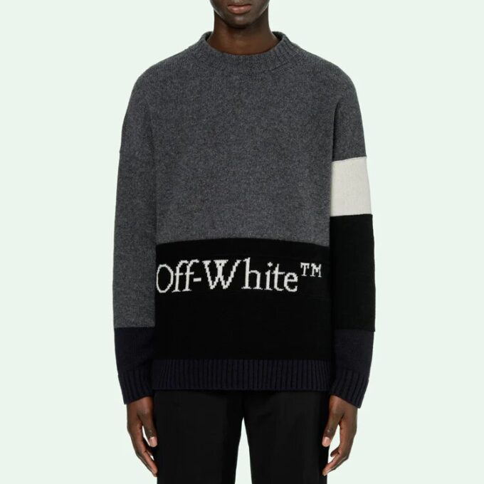 FW20-genser med logotrykk for menn, grå