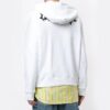 FW20 Ghost Printing hettegenser for menn, hvit