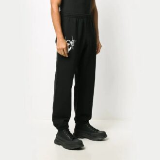 FW20 Hand Workers LogoPrinting-bukser for menn, svart