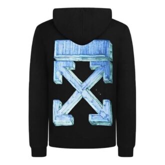 FW20 Hettegenser med Arrows-trykk for menn, svart