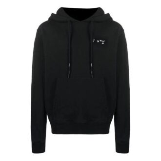 FW20 Hettegenser med trykt logo for menn, svart