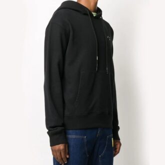 FW20 Hettegenser med trykt logo for menn, svart