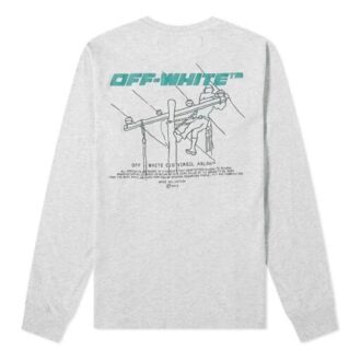 FW20 Håndmalt logo-trykk Pullover Menn Grå