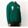 FW20 Kiss 21 Pullover med hette og trykk for menn, grønn