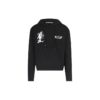 FW20 Kissing-trykk, hettegenser for menn, svart