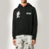 FW20 Kissing-trykk, hettegenser for menn, svart