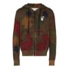 FW20 Leaf Camouflage Applique hettegenser for menn, khaki/grønn