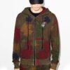 FW20 Leaf Camouflage Applique hettegenser for menn, khaki/grønn
