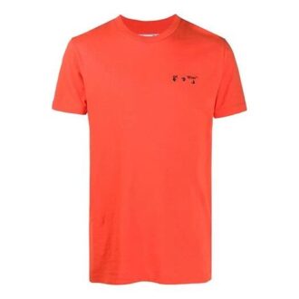 FW20 Logo-applikasjon kortærmet T-skjorte for menn, oransje